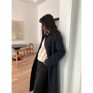 Woolen Lapel Coat