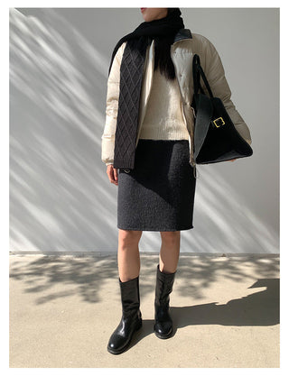 Leather Collar Jacket
