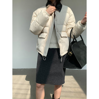 Leather Collar Jacket