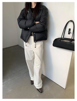 Leather Collar Jacket