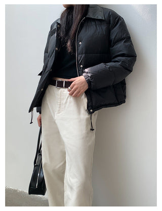 Leather Collar Jacket