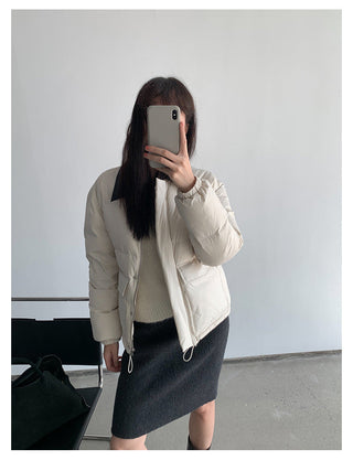 Leather Collar Jacket