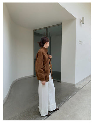 Suede Overalls