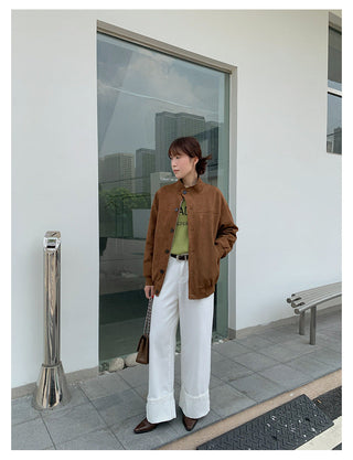 Suede Overalls