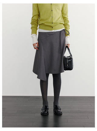 Striped A-Line Skirt