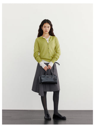 Striped A-Line Skirt