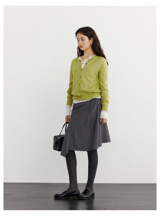 Striped A-Line Skirt
