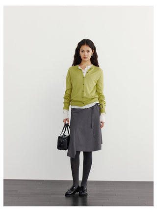 Striped A-Line Skirt
