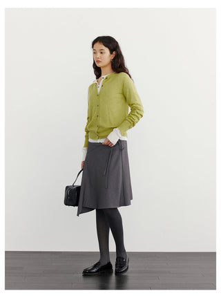 Striped A-Line Skirt