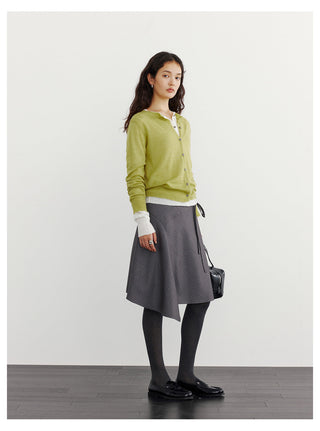 Striped A-Line Skirt