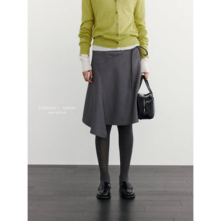 Striped A-Line Skirt