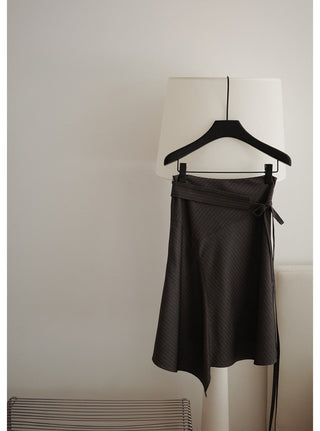 Striped A-Line Skirt
