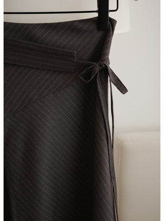 Striped A-Line Skirt