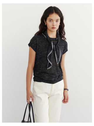Scarf Knitwear Top