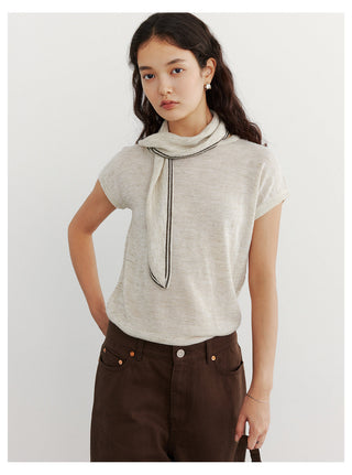 Scarf Knitwear Top