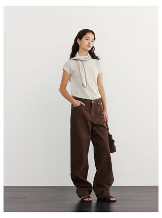 Scarf Knitwear Top