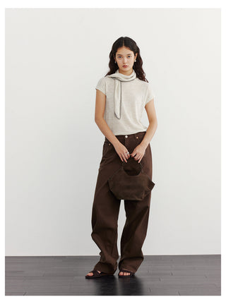 Scarf Knitwear Top