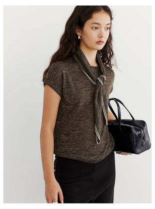 Scarf Knitwear Top