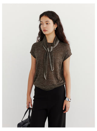 Scarf Knitwear Top