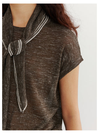 Scarf Knitwear Top