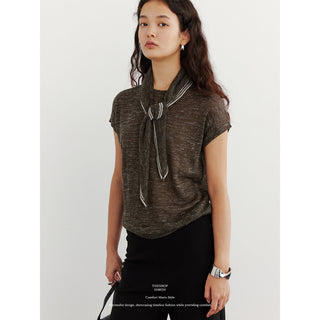 Scarf Knitwear Top
