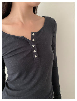 Henley White T-Shirt