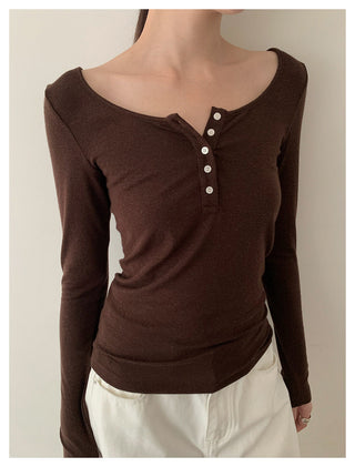 Henley White T-Shirt