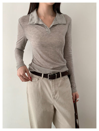Lace-Up Slim T-Shirt