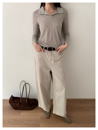 Lace-Up Slim T-Shirt