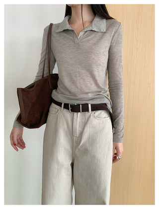Lace-Up Slim T-Shirt