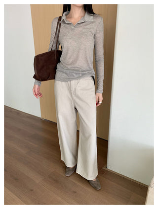 Lace-Up Slim T-Shirt