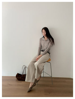 Lace-Up Slim T-Shirt