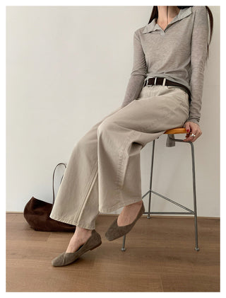 Lace-Up Slim T-Shirt
