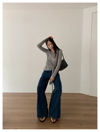 Lace-Up Slim T-Shirt
