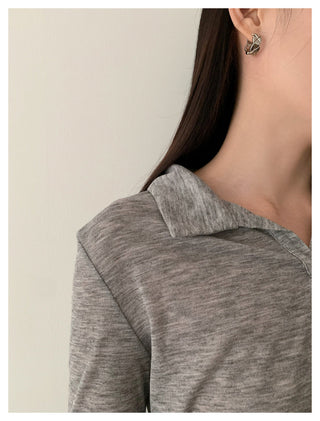 Lace-Up Slim T-Shirt