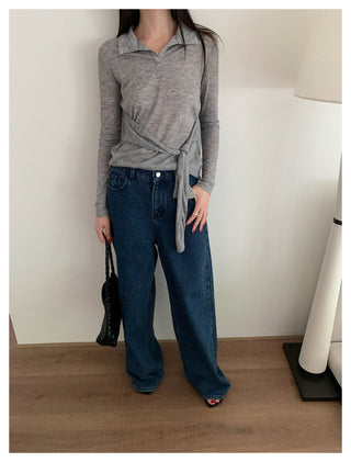 Lace-Up Slim T-Shirt