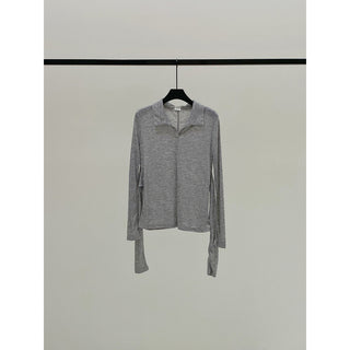 Lace-Up Slim T-Shirt