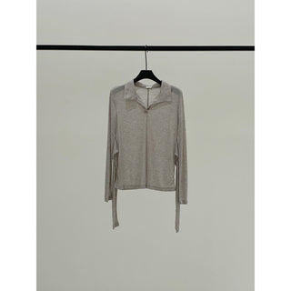 Lace-Up Slim T-Shirt