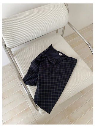 Plaid Slim Skirt