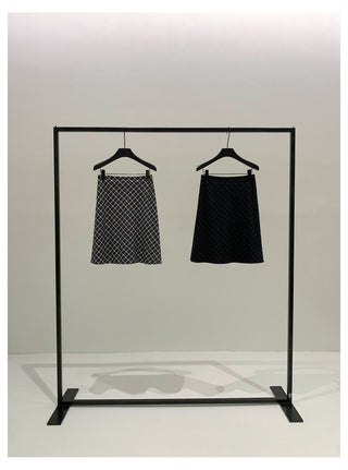 Plaid Slim Skirt