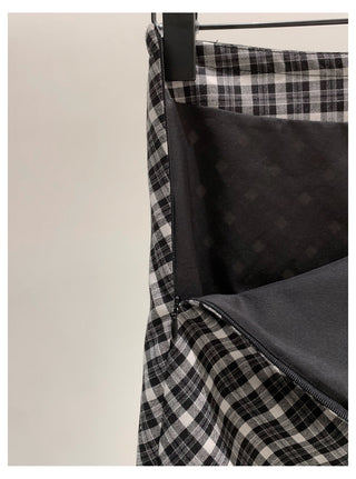 Plaid Slim Skirt