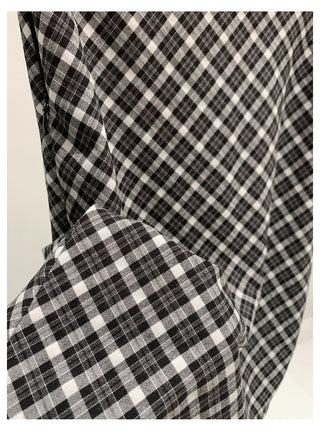 Plaid Slim Skirt