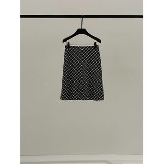 Plaid Slim Skirt