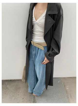 Lapel Trench Coat