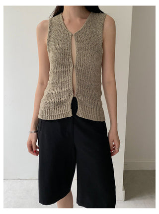 Sleeveless Knit top