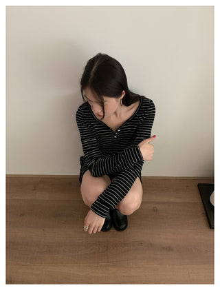 Striped Henry Sweater