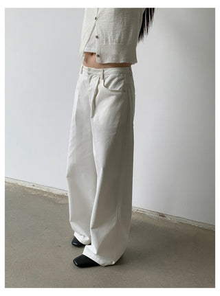 High Waist Straight Trouser