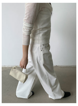 High Waist Straight Trouser