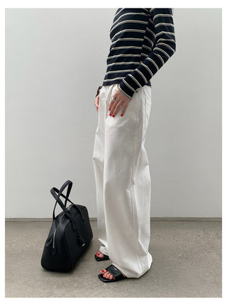 High Waist Straight Trouser