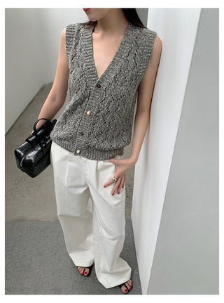 High Waist Straight Trouser